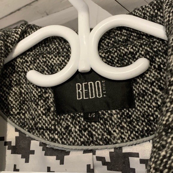 Bedo Tweed Long Dress Coat - Picture 4 of 6